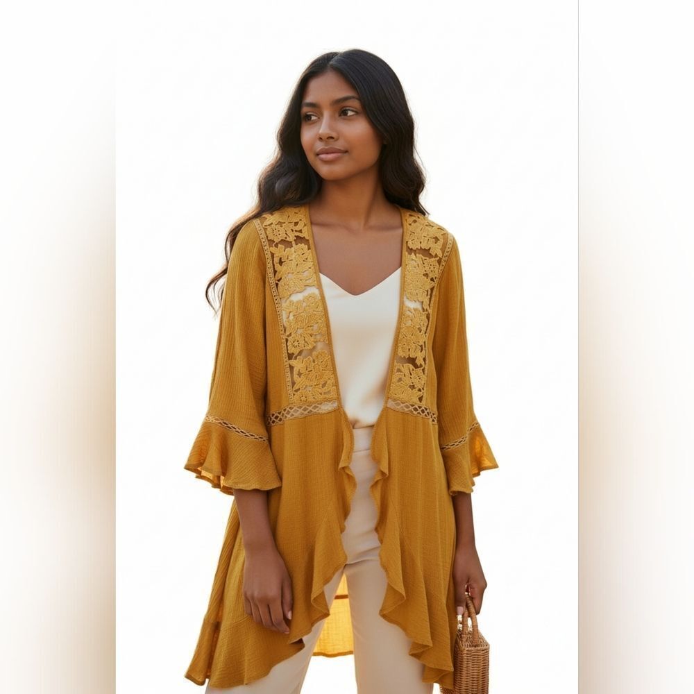 Entro Kimono Mustard Gold